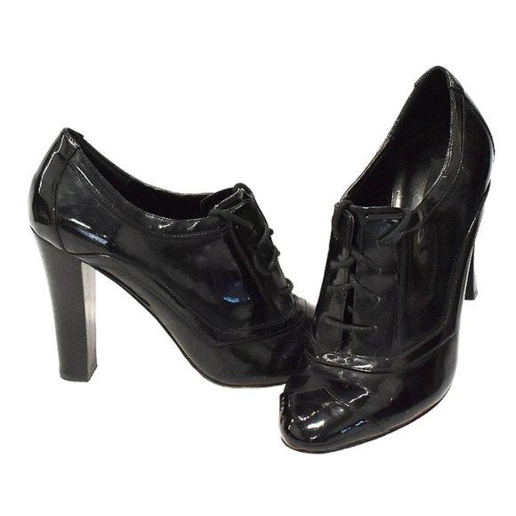 Steven by Steve Madden P-Karate Black Patent Booties - Picture 3 of 11